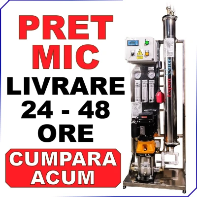 Osmoza Inversa 250 L/H - Demineralizare Industriala - EWRO 250 - 1-2 Piste Spalatorie auto