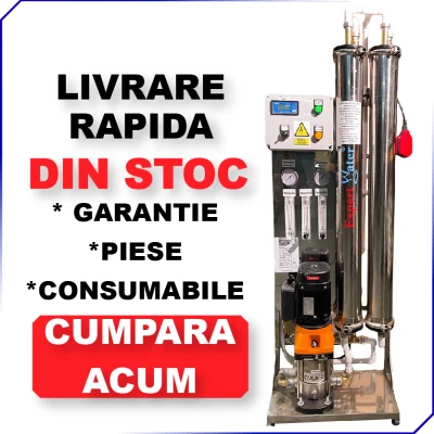 Osmoza Inversa 500 l/h - Demineralizare Industriala - EWRO 500 pentru spalatorie auto cu 3-4 piste