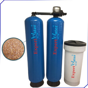 EWS 100 DUPLEX - 1" - Dedurizator Industrial Expert Water - Vana Clack SUA - Debit 5 mc/h - Capacitate tratare 300 dH x mc