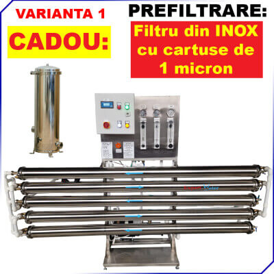 Osmoza Inversa 3000 l/h - Demineralizare Industriala EWRO 3000