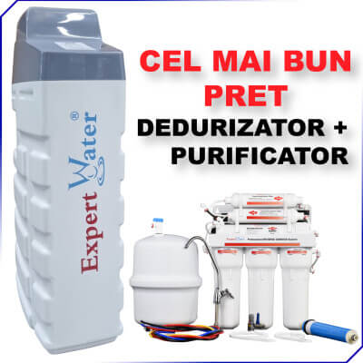 CEL mai MIC PRET la Pachet Dedurizator apa EWS 25 + Purificator Osmoza  EWRO 50 - PRET BUN  !