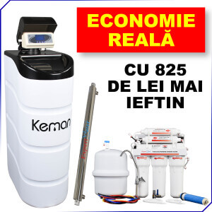 NOU! CEL MAI MIC PRET la Pachet Dedurizator apa TKS 25, Sterilizator EWUV 55 si Sistem Osmoza Inversa EWRO 50 - OFERTA LIMITATA!
