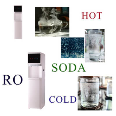 Dozator apa Expert Water cu sifon - Apa rece - Apa calda -  RO 400 EWSHC - White - Image 4